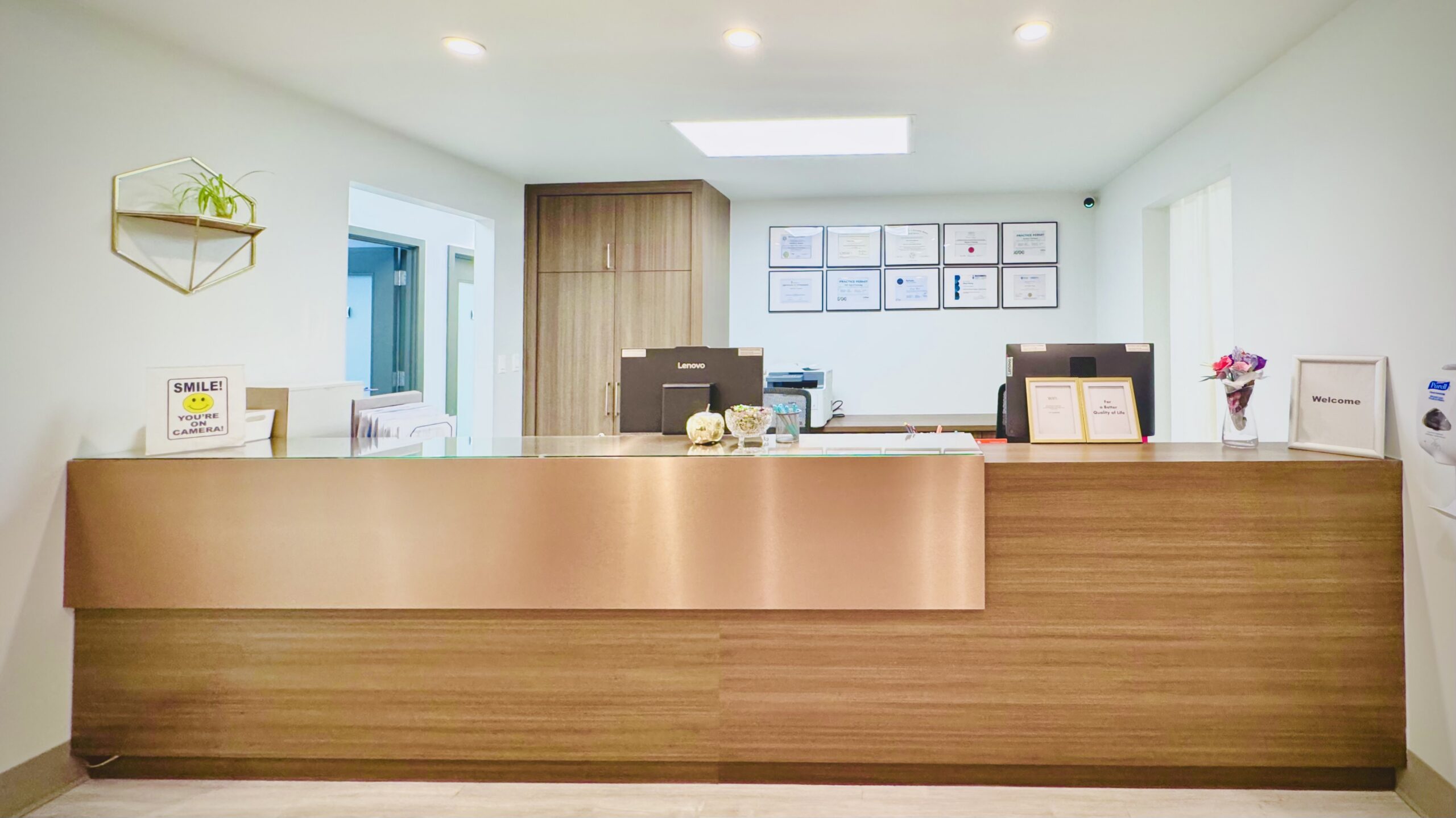 AC Hemorrhoids & Anorectal Centre clinic reception in Calgary