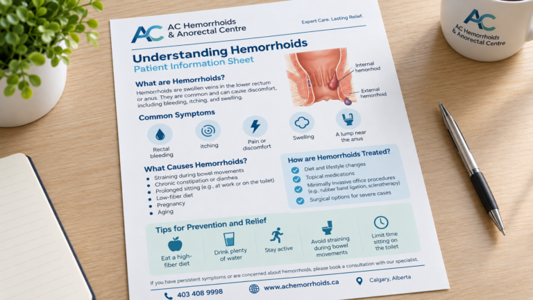 Hemorrhoid patient information and treatment guidance at AC Hemorrhoids Centre Calgary